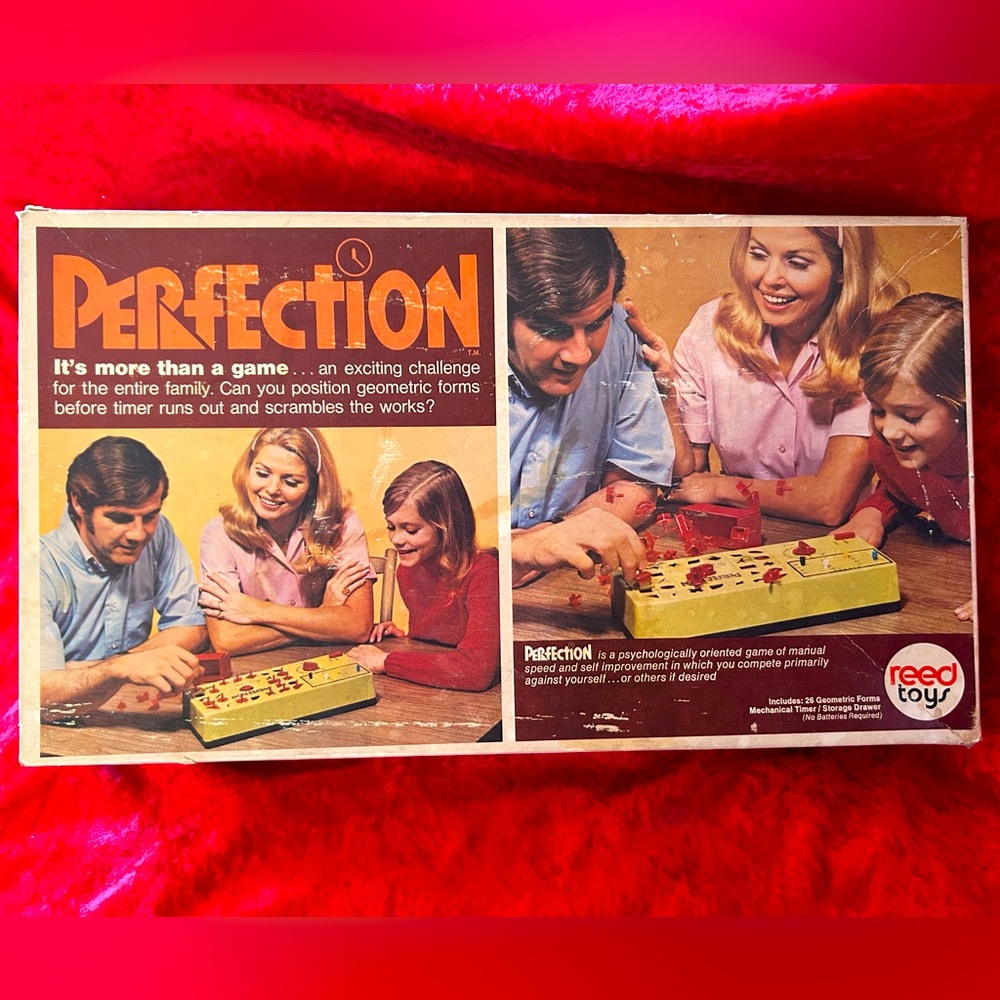 Vintage Reed Toys PERFECTION GAME - 100% Complete - Clean, EXCELLENT Shape